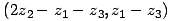 (2z_2-z_1-z_3,z_1-z_3) ...(117.1)