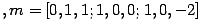 , m=[0,1,1; 1,0,0; 1,0,-2] ...(123.3)